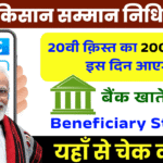 PM Kisan Samman Nidhi 20th Installment